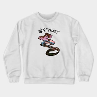 west coast Crewneck Sweatshirt